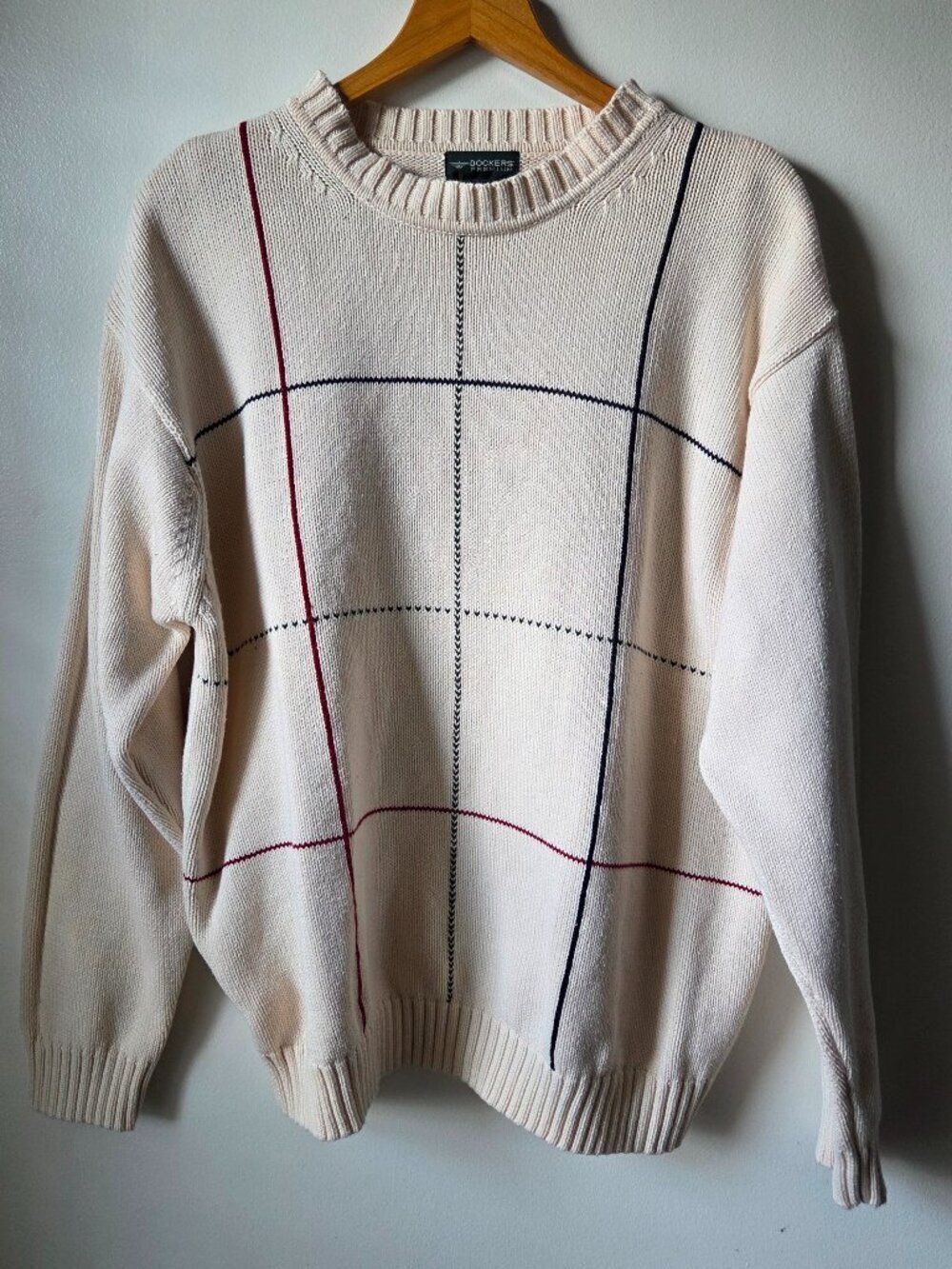 EUC MENS DOCKERS PREMIUM 100% COTTON SWEATER SIZE LARGE